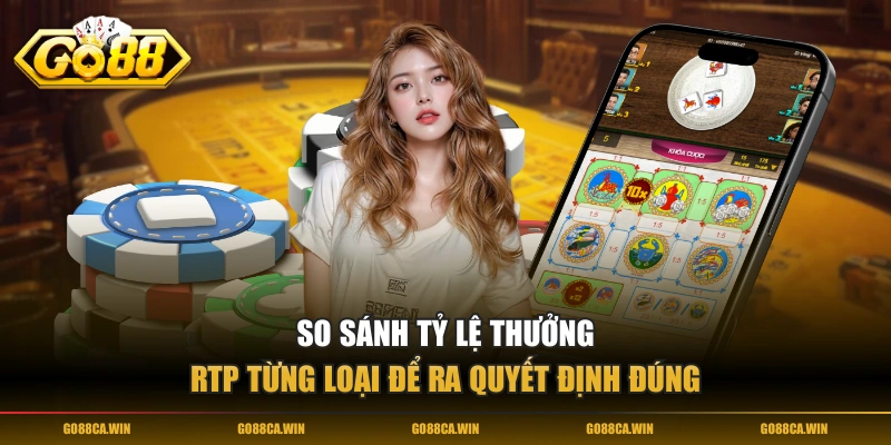 So sánh tỷ lệ thưởng - RTP từng loại để ra quyết định đúng