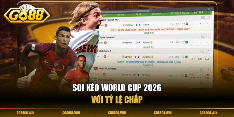 Soi kèo World Cup 2026 với tỷ lệ chấp